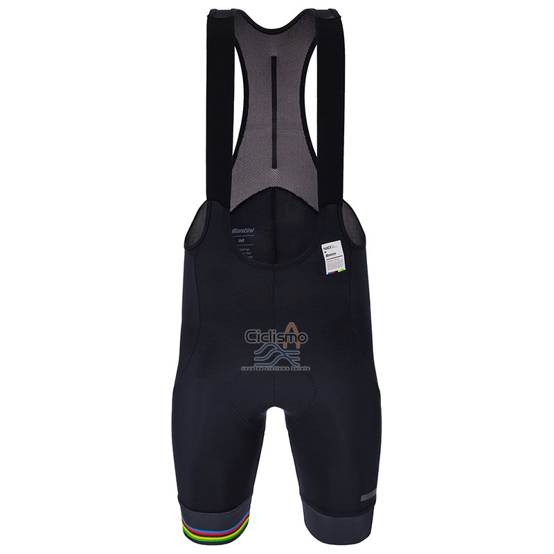 Uci Mondo Campione Ropa Ciclismo Culotte Corto 2023 Hombre Mangas Cortas Rainbow